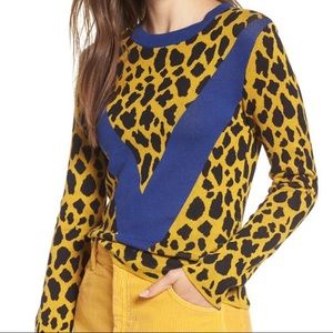 Cheetah Topshop sweater